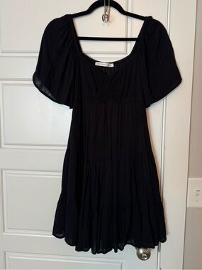 Altar’d State | Black Tiered Short Dress